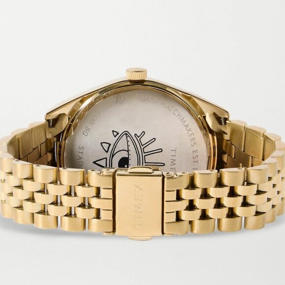 SOLD* NWT Timex X Jacquie Aiche Tribe Eye Blue Dial 36mm Watch - Picture 3 of 14